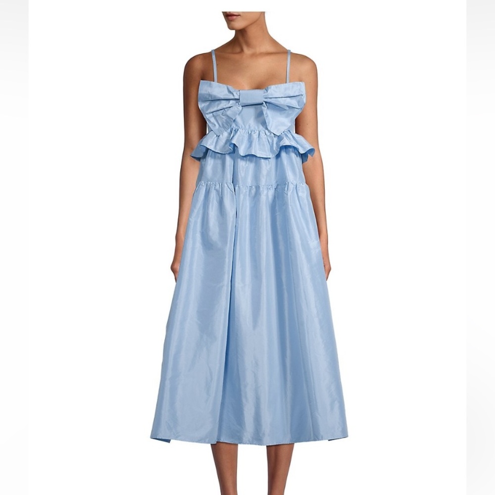 NEW Cynthia Rowley Aurora Taffeta Midi-Dress Size:6